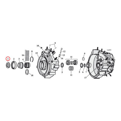 Sprocket shaft spacer shim. .120" | Lieferumfang: Nur ein Teil des abgebildeten Artikels.