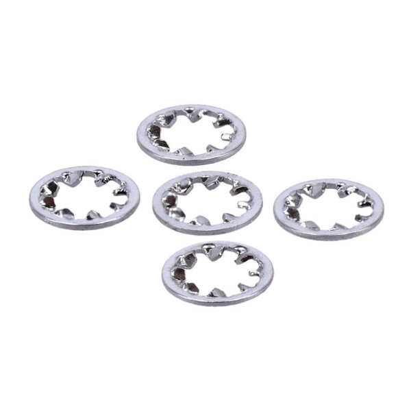 Chrome external lockwasher, 1/4 inch | Lieferumfang: Nur ein Teil des abgebildeten Artikels.