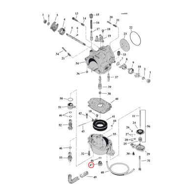 S&S, plug floatbowl | Lieferumfang: Nur ein Teil des abgebildeten Artikels.