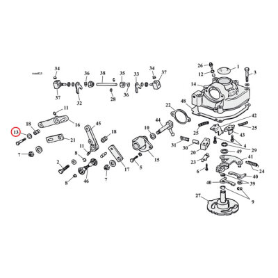 Thrust washer, shift lever / distributor shaft | Lieferumfang: Nur ein Teil des abgebildeten Artikels.