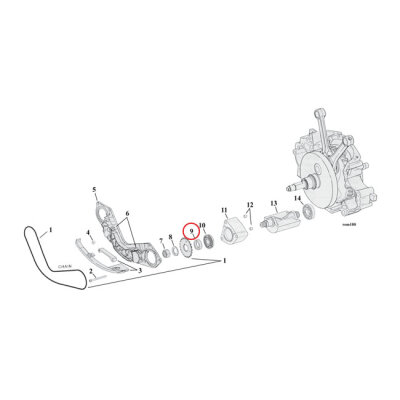 Spacer, balancer sprocket .130" | Lieferumfang: Nur ein Teil des abgebildeten Artikels.