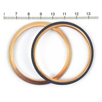 James, round copper exhaust gaskets (10) | Lieferumfang: Nur ein Teil des abgebildeten Artikels.