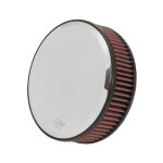 K&N street metal high-flow air intake Weld, chrome