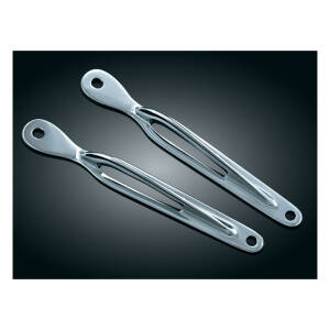 Kuryakyn, front fork custom tie-down brackets. Chrome