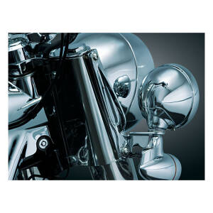 Kuryakyn, front fork custom tie-down brackets. Chrome