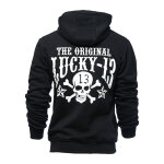 Lucky 13 Skull Stars zip hoodie black Male EU size XL
