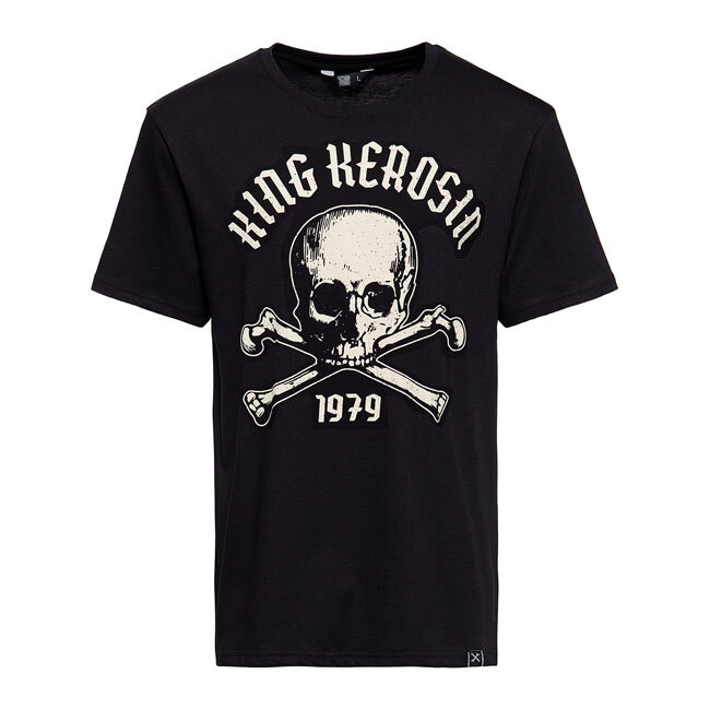 King Kerosin Skull Palma T-shirt black Size S