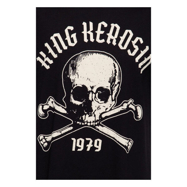 King Kerosin Skull Palma T-shirt black Size S