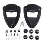 Longride, Heritage waxed cotton saddlebags. Black