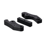 DK Custom Products, rider floorboard relocation kit. Black