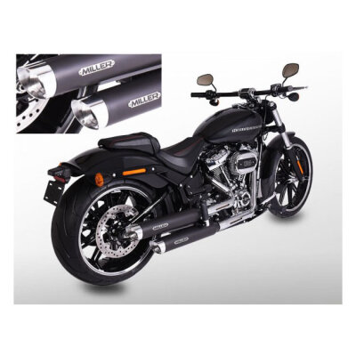 ** Miller, Destiny slip-on mufflers. Euro 5. Matte black