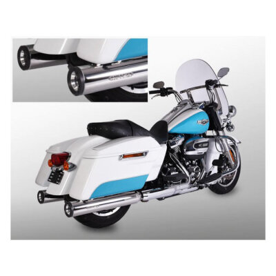 ** Miller, Airlington 107" slip-on mufflers. Euro 4. Polished