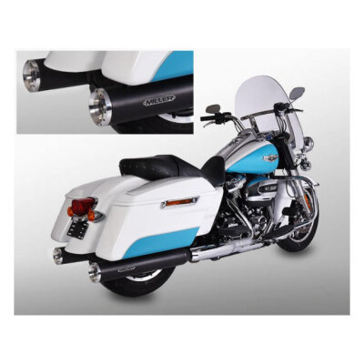 ** Miller, Airlington 107" slip-on mufflers. Euro 4. Black