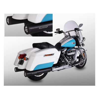 ** Miller, Airlington 107" slip-on mufflers. Euro 4. Black