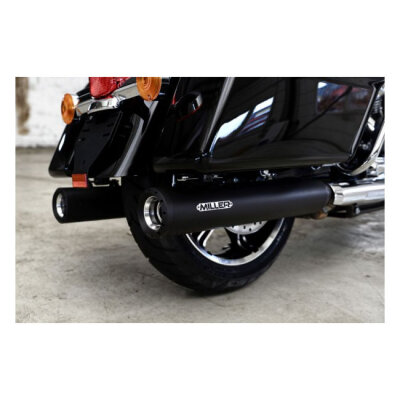 ** Miller, Cleveland 107" slip-on mufflers. Euro 5. Matte black