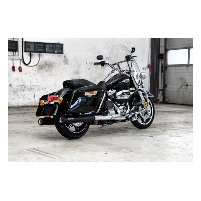 ** Miller, Cleveland 114" slip-on mufflers. Euro 5. Matte black
