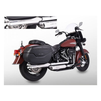 ** Miller, Independence slip-on mufflers. Euro 4. Polished