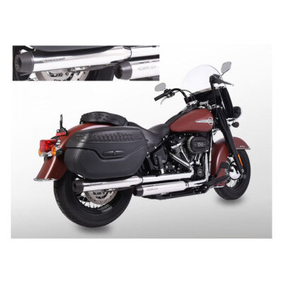 ** Miller, Independence slip-on mufflers. Euro 4. Polished