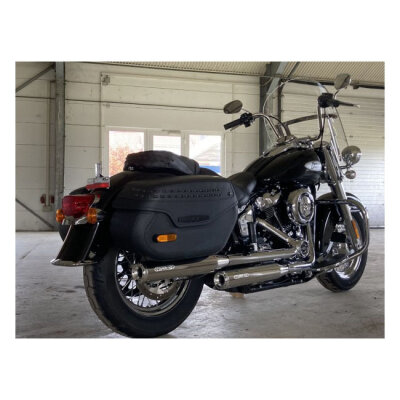 Miller, Destiny slip-on mufflers. Euro 5. Polished