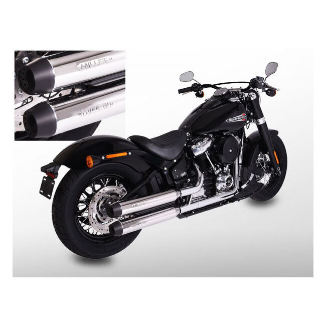 ** Miller, Independence slip-on mufflers. Euro 4. Polished