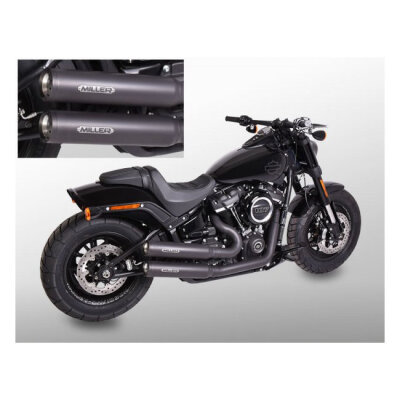 ** Miller, Bronco 2-2 exhaust system. Euro 4. Matte black