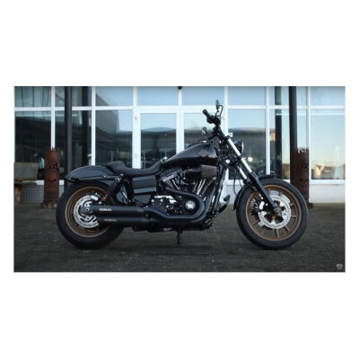 ** Miller, Dakota slip-on mufflers. Euro 3. Matte black