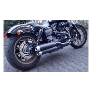 ** Miller, Dakota slip-on mufflers. Euro 3. Matte black