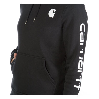 Carhartt Logo Sleeve female hoodie black Size L