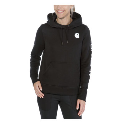 Carhartt Logo Sleeve female hoodie black Size L