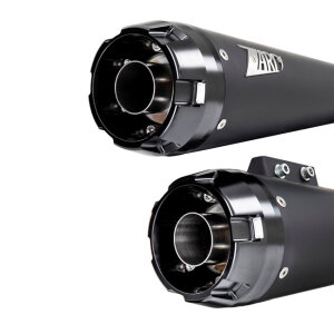 Zard, M8 Softail 2-2 slip-on muffler set. Matte black