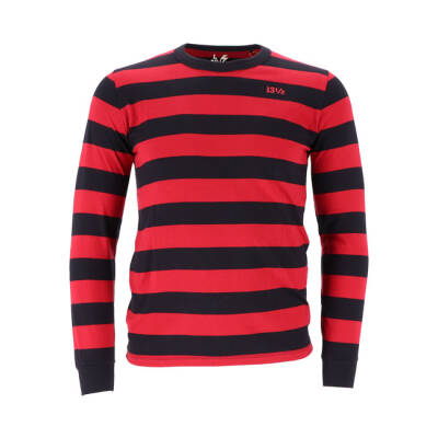 13 1/2 Behind Bars long sleeve red/black Size S