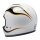 Biltwell Gringo helmet gloss white/black flames Size XS