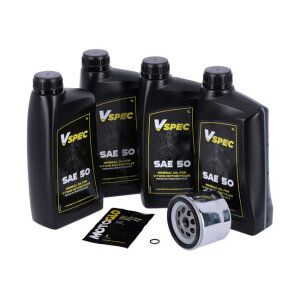 MCS, engine oil service kit. SAE 50, L82-84 FL Shovel; L82-84 FX Shovel