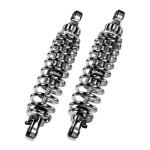 Bitubo, WME dual shock absorber set. Chrome. 306mm