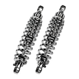 Bitubo, WME dual shock absorber set. Chrome. 301mm