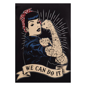 Queen Kerosin We Can Do It t-shirt black Size XS