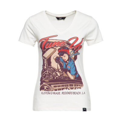 Queen Kerosin Tune Up t-shirt off white Size 2XL