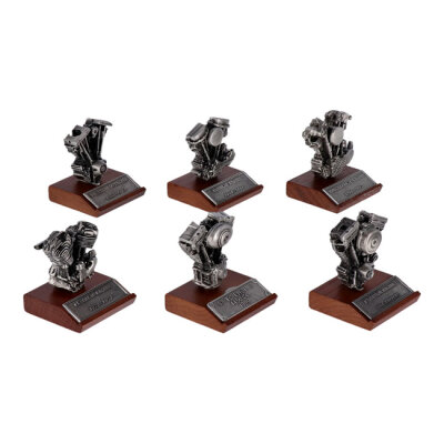 V-Twin Mfg, cast pewter motor model V-Twin engines