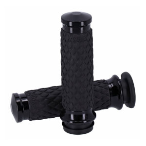 Avon grip set, Diamond Contour Air SS. Domed. Black