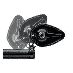 Motogadget, mo.view sport 60 flip mirror Black