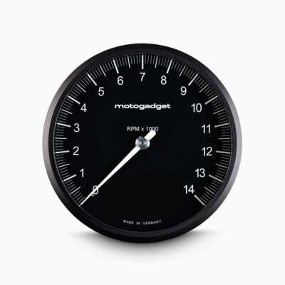 Motogadget, Chronoclassic 2 Tacho Face. 14.000RPM. Black B