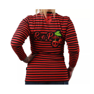 Rusty Pistons Mesa female 3/4 sleeve red/black Size M
