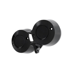Kraus, Low Rider S Twin Gauge Bucket. Black