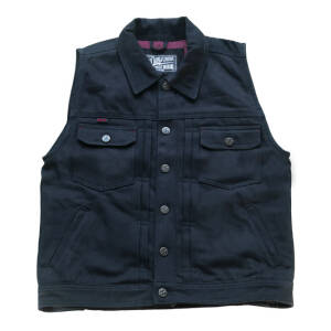 13 1/2 Rain Splitter denim vest black Size 3XL