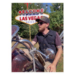 13 1/2 Rain Splitter denim vest black Size 4XL