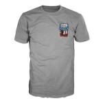 Down-n-Out Freedom Rider t-shirt american flag grey Size XL