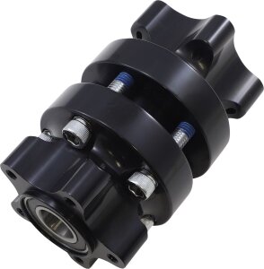 Hub Ft Dual 00-07 Flt Blk