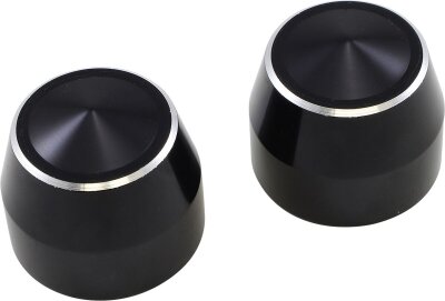 Caps Axle Elite Blk 25mm