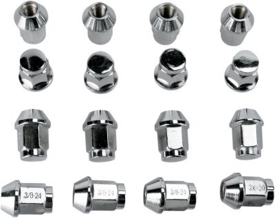 Lug Nut Chr 3/8 Tapr 16p