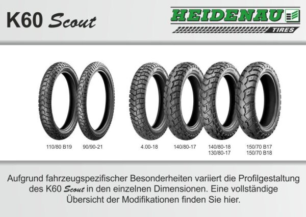 K60scout 150/70b18 70t Tl